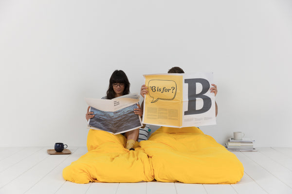 Bundle Beds - Sunshine Navy Yellow Camping, Glamping and Sleepover Bed - Sleep Anywhere. 10% discount for newsletter subscribers