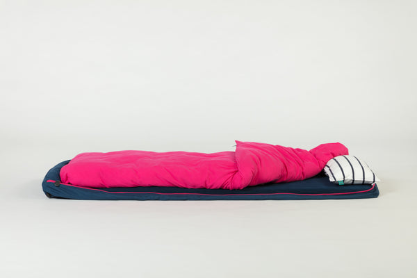 Bundle Beds - Sunset Navy Pink Camping, Glamping and Sleepover Bed - Sleep Anywhere. 10% discount for newsletter subscribers