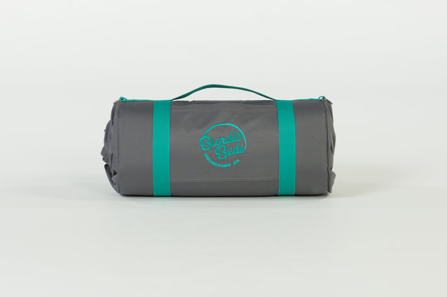 Bundle Beds - Ocean Grey Teal Camping, Glamping and Sleepover Bed - Sleep Anywhere. 10% discount for newsletter subscribers