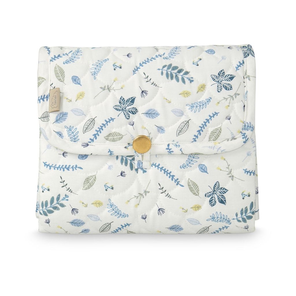 CAM CAM COPENHAGEN - Quilted Changing Mat - Pressed Leaves Blue