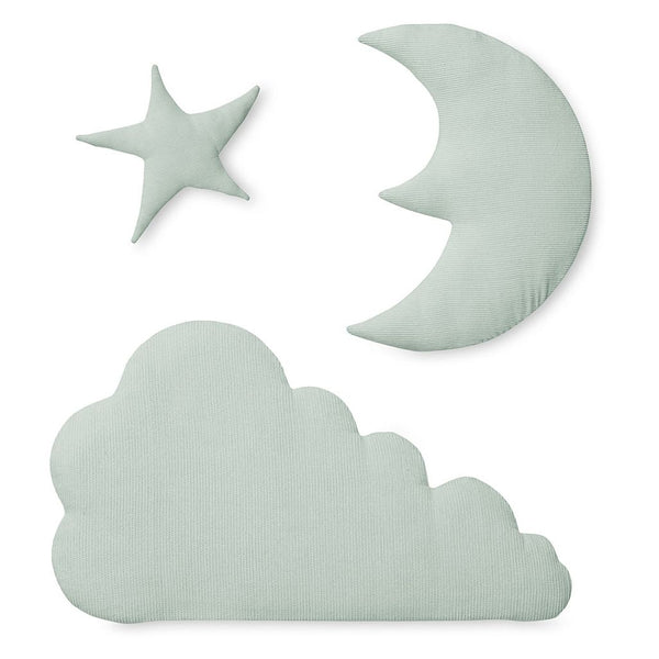CAM CAM COPENHAGEN - Cloud, Moon and Star Wall Decoration - Mint