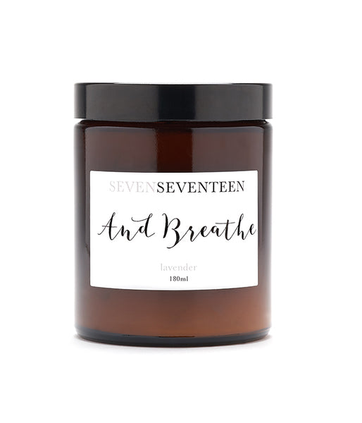 SEVEN SEVENTEEN - "And Breathe" Candle - Lavender