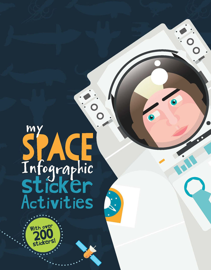 BOOK - MY SPACE INFOGRAPHIC STICKER ACTIVITY BOOK by Kay Barnham
