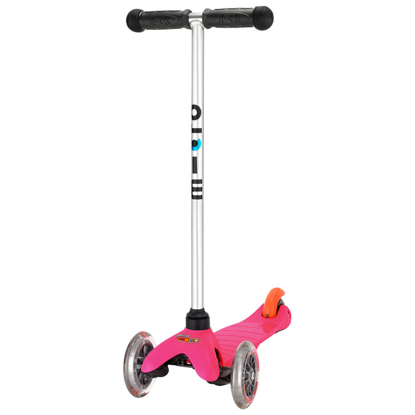 Pink Mini Micro classic scooter by Micro Scooters suitable from 3 to 5 years. Free delivery. Discount for newsletter subscribers.