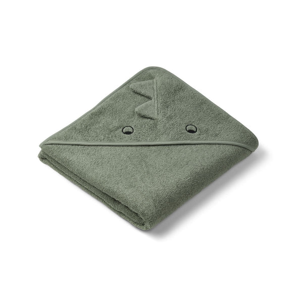 LIEWOOD - Albert/Augusta Hooded Towels - Dino faune green