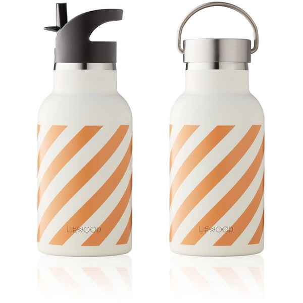 LIEWOOD - Anker Water Bottle - Stripe: Mustard/Creme de la Creme