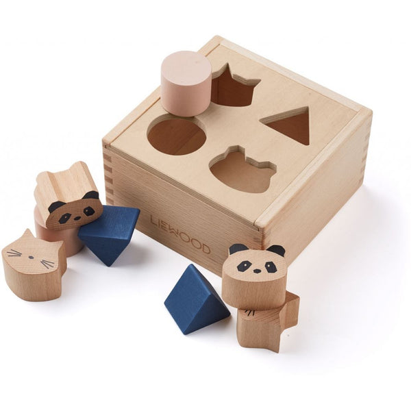 LIEWOOD - Mateo Wooden Box Puzzle/Shape Sorter