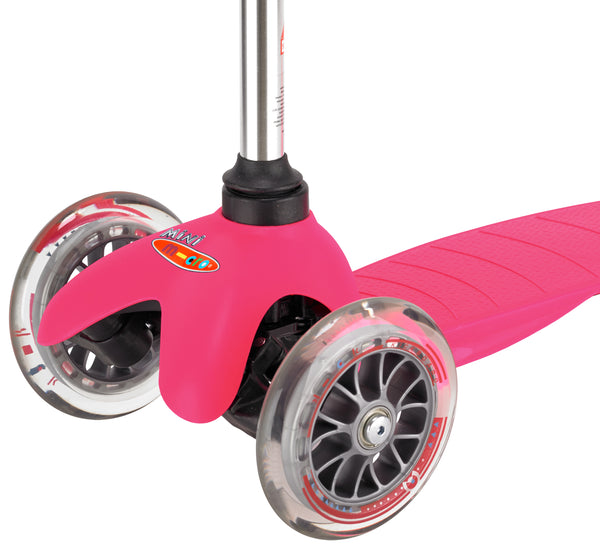Pink Mini Micro classic scooter by Micro Scooters suitable from 3 to 5 years. Free delivery. Discount for newsletter subscribers.
