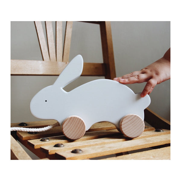 LIEWOOD - Abby Pull Along Wooden Toy - Cat Rose