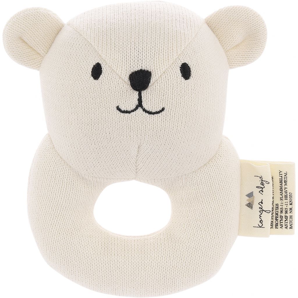 KONGES SLØJD - Soft Toy/Rattle - Mini Bear