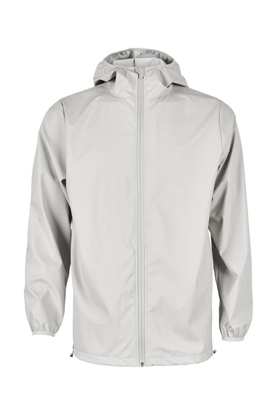 Stylish modern Scandinavian rainwear by Danish brand RAINS. Rains Base in Moon.  Raincoat rain jacket.