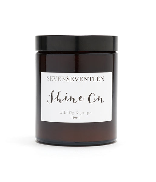 SEVEN SEVENTEEN - "Shine On" Candle - Wild Fig and Grape