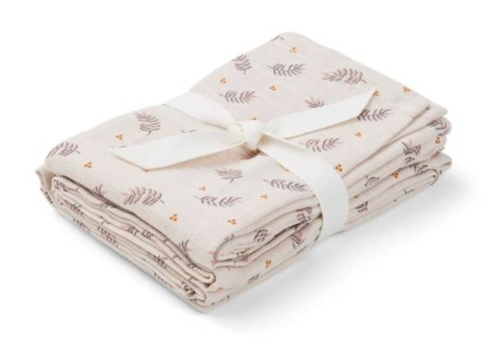 LIEWOOD - Hannah Muslins (Two Pack) - Fern Rose